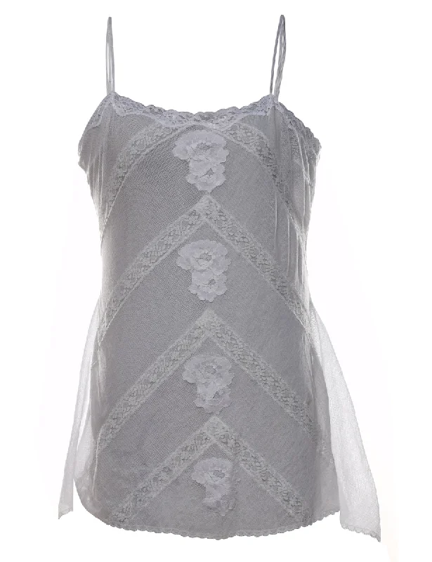 Grey Lace Babydoll - S Casual Women's Japanese 
