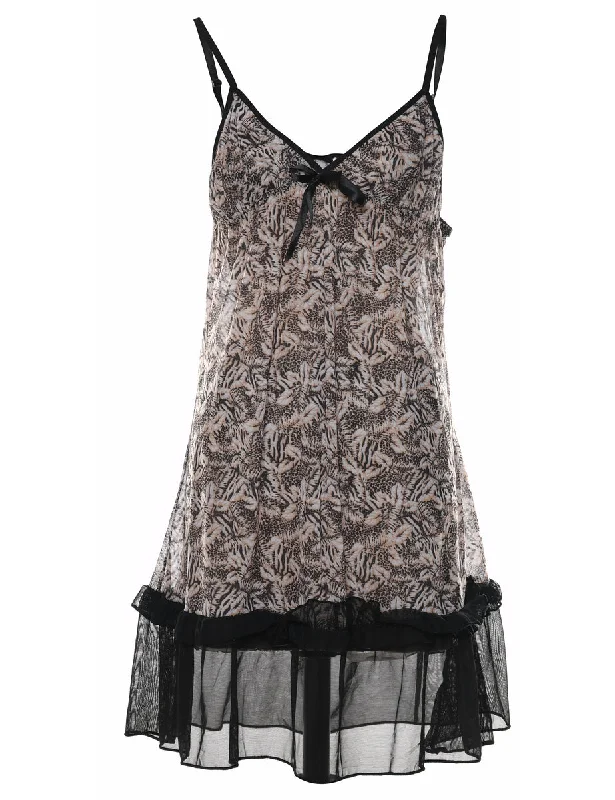 Animal Print Nightdress - S Geometric
