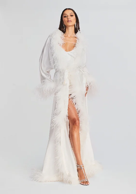 Juno Feather Robe Youthful Women's Anime - inspired