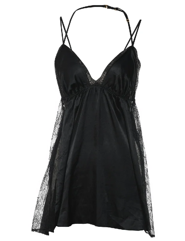 Black Lace Victoria's Secret Babydoll - S Trendy Women's Oversized