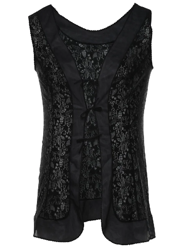Black Classic Lace Babydoll - S Youthful Women's Pop