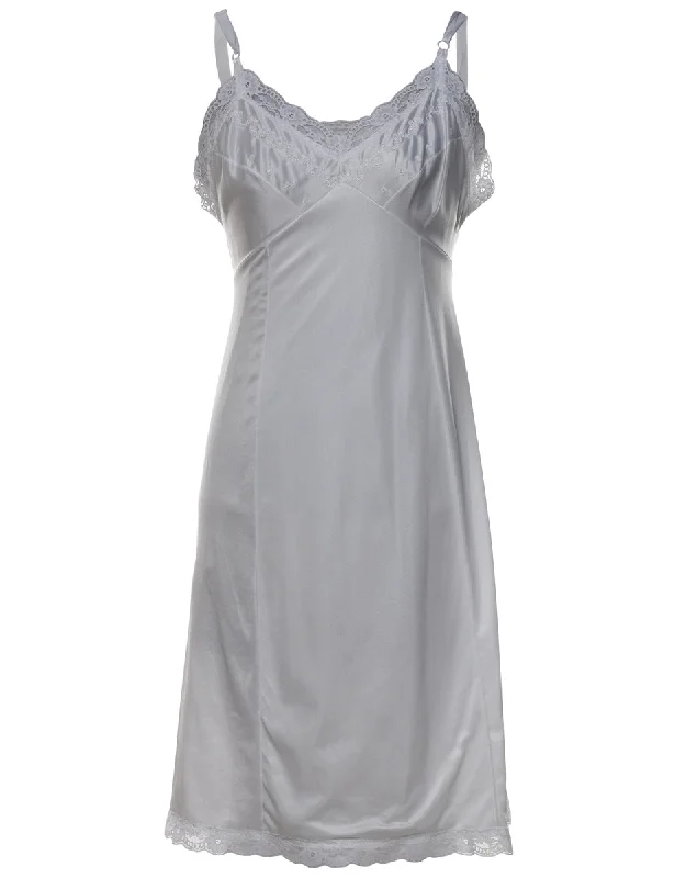 White Lace Trim Slip Dress - M Rugged Women's Outdoor 