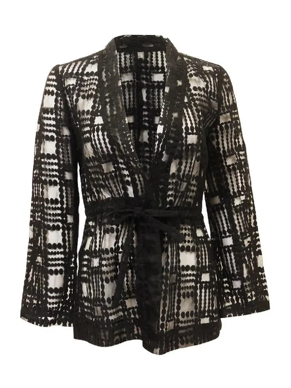Alberto Makali Black Netted Jacket Refined Women's Hand - crafted