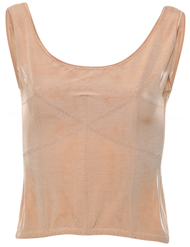 Body Skimming Lace Trim Corset - S Vacation