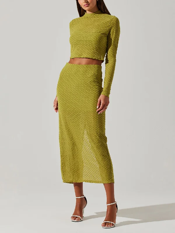 ASTR Long Sleeve Cropped Sweater Minimalist Women's Casual