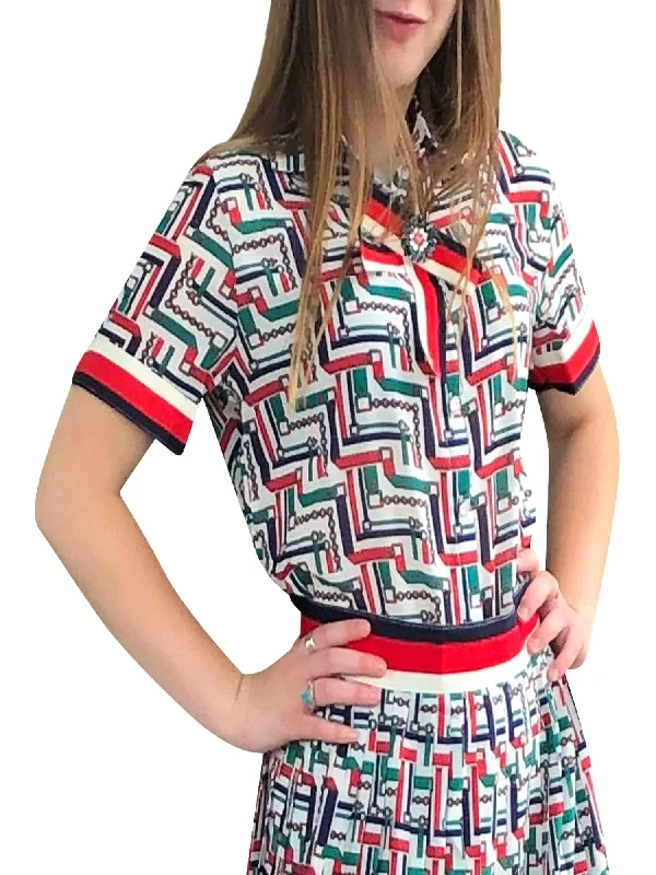 Beulah Buckle Print Broach Top Bohemian Women's Free