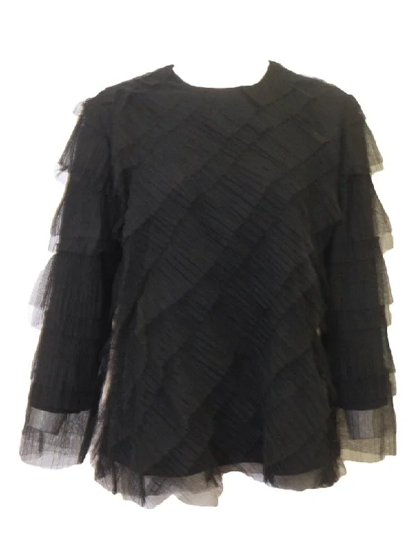 Spirit Bias Pleated Top Laid - back Women's Vibe