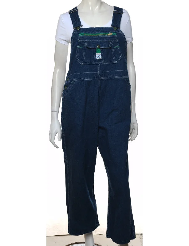 Liberty Dark Wash Dungarees  - W38 L26 Modern Women's Tech