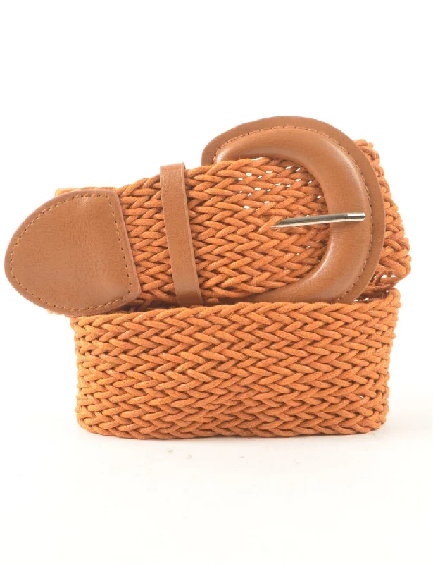 Brown Woven Belt - L European