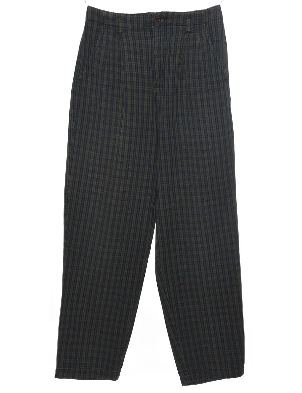 White Stag Checked Trousers - W26 L29 Dynamic Women's Moto