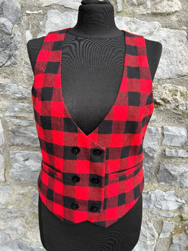 Red check waistcoat uk 10 Traditional Women's Wool