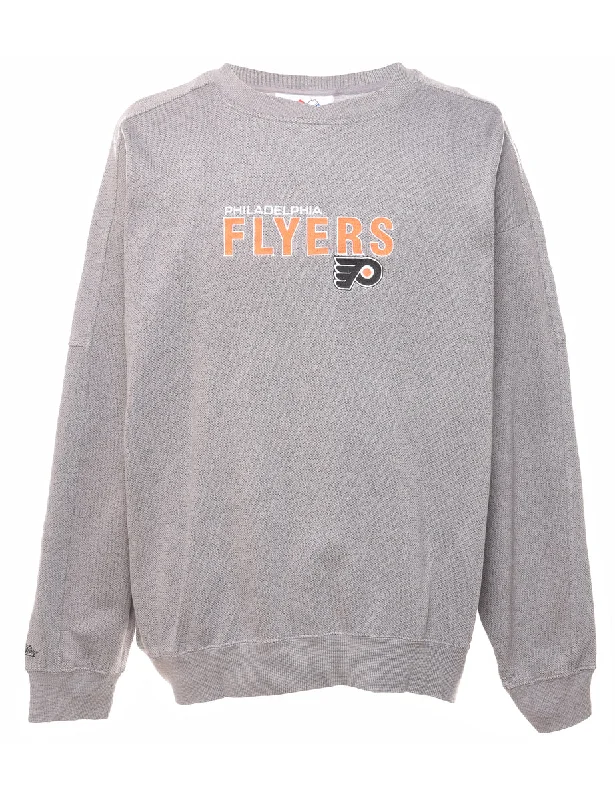 Philadelphia Flyers Printed Sweatshirt - L Cashmere