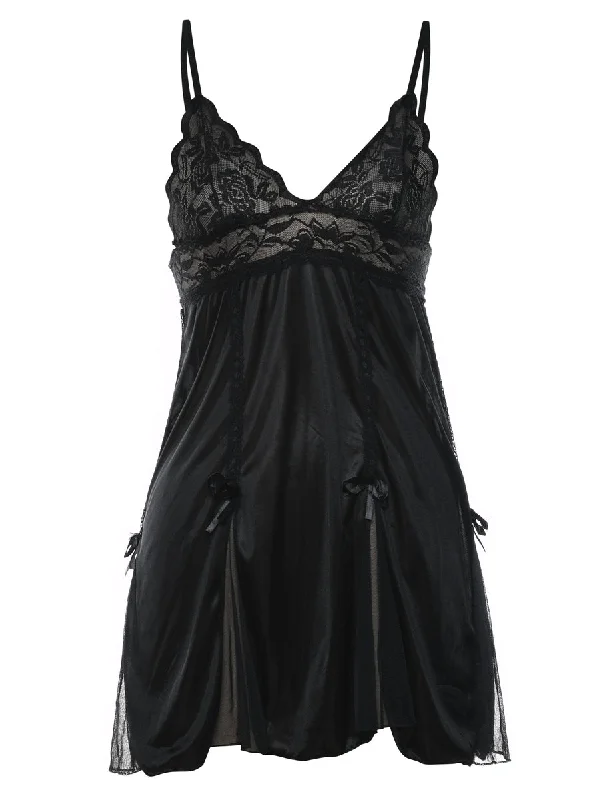 Black Lace Babydoll - XS Compression