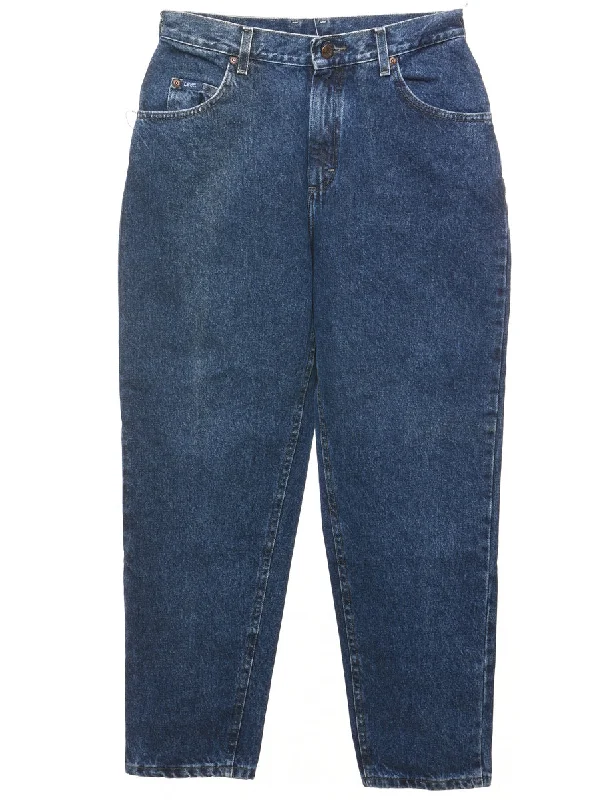Tapered Dark Wash Lee Jeans - W28 L28 French