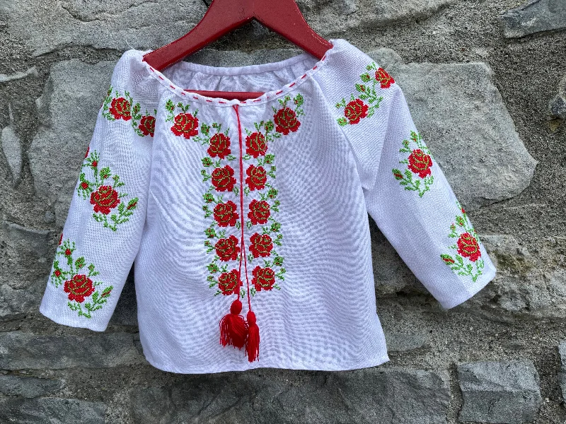 80s embroidered folk blouse 12-18m (80-86cm) Sophisticated Women's Tailored