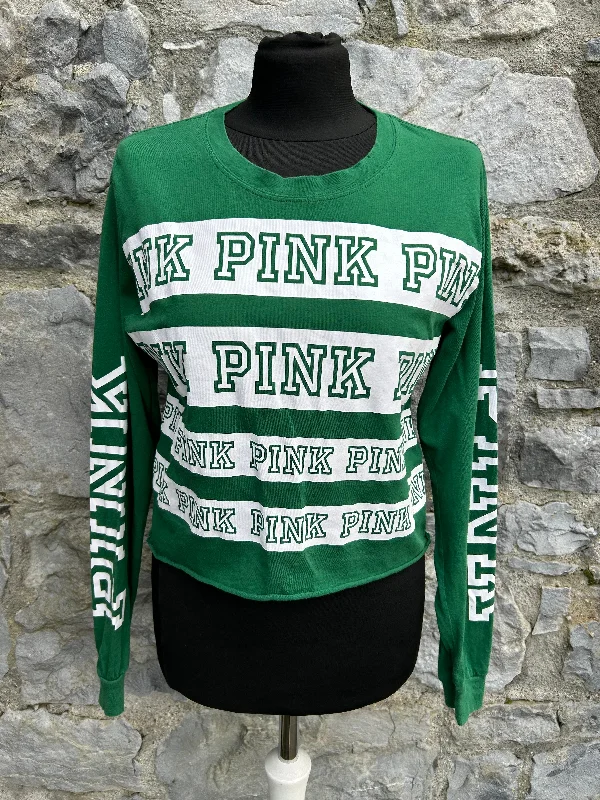 Green cropped top uk 6-8 European