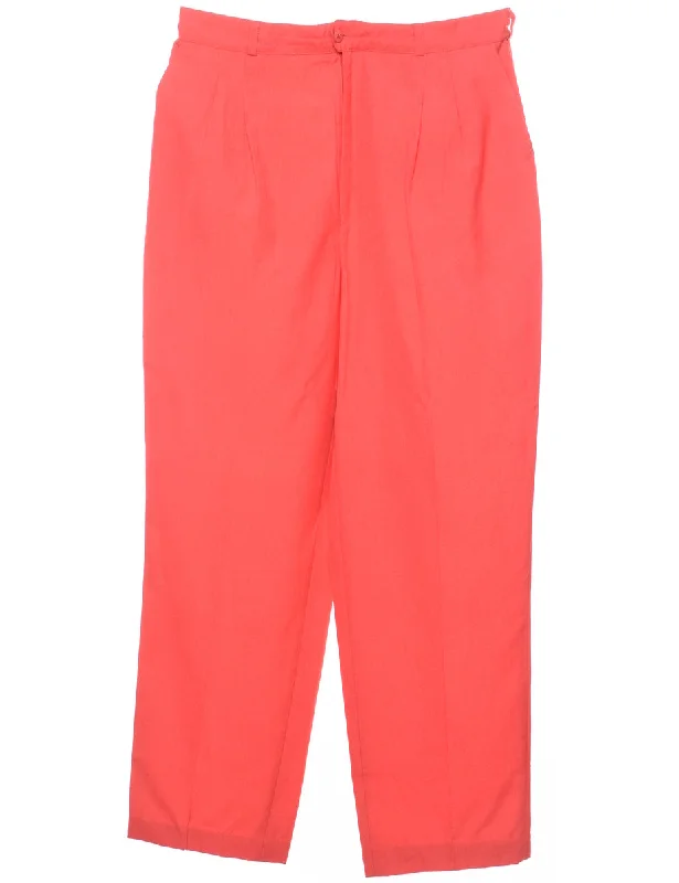 Red Trousers - W32 L28 Athletic Women's 