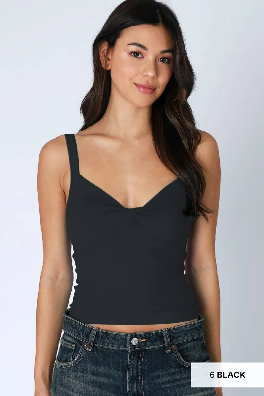 NS8383 - Double Twist Top: 006 Black Classic Women's Pin - striped
