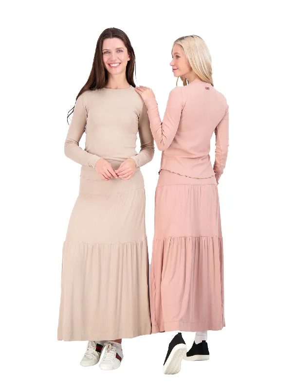 5 Stars Long Sleeve Ribbed Top Street