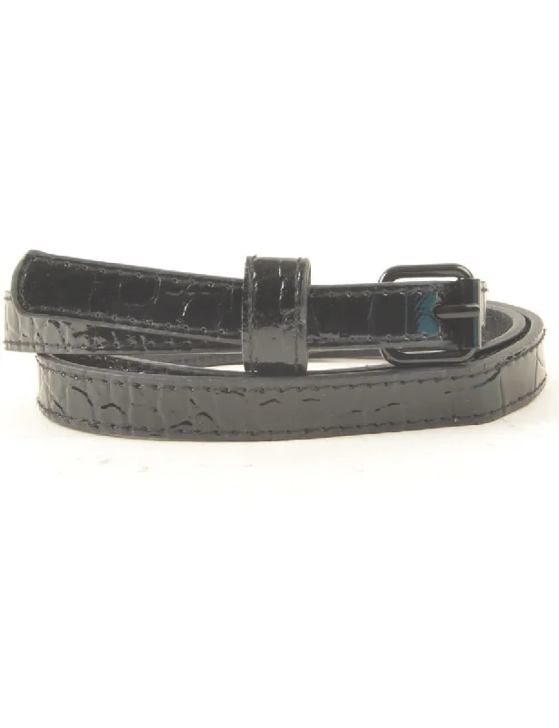 Black Skinny Belt - S Youthful Women's Pop