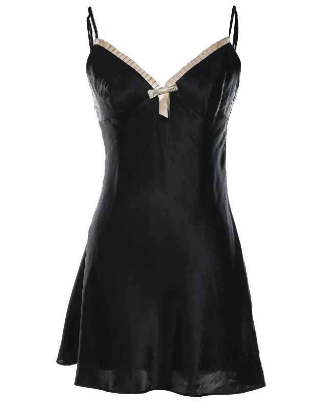 Black Lace Trim Body - S Earthy Women's Hemp - based