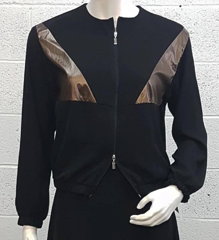 Pinto Front Zip Color Block Top Country
