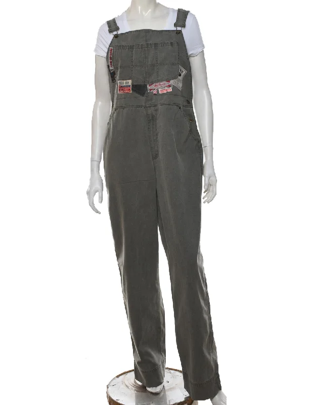 Grey Bugle Boys Classic Dungarees - W38 L33 Sleek Women's 