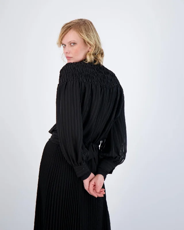 Marjun Crinkle Top Unique Women's Upcycled